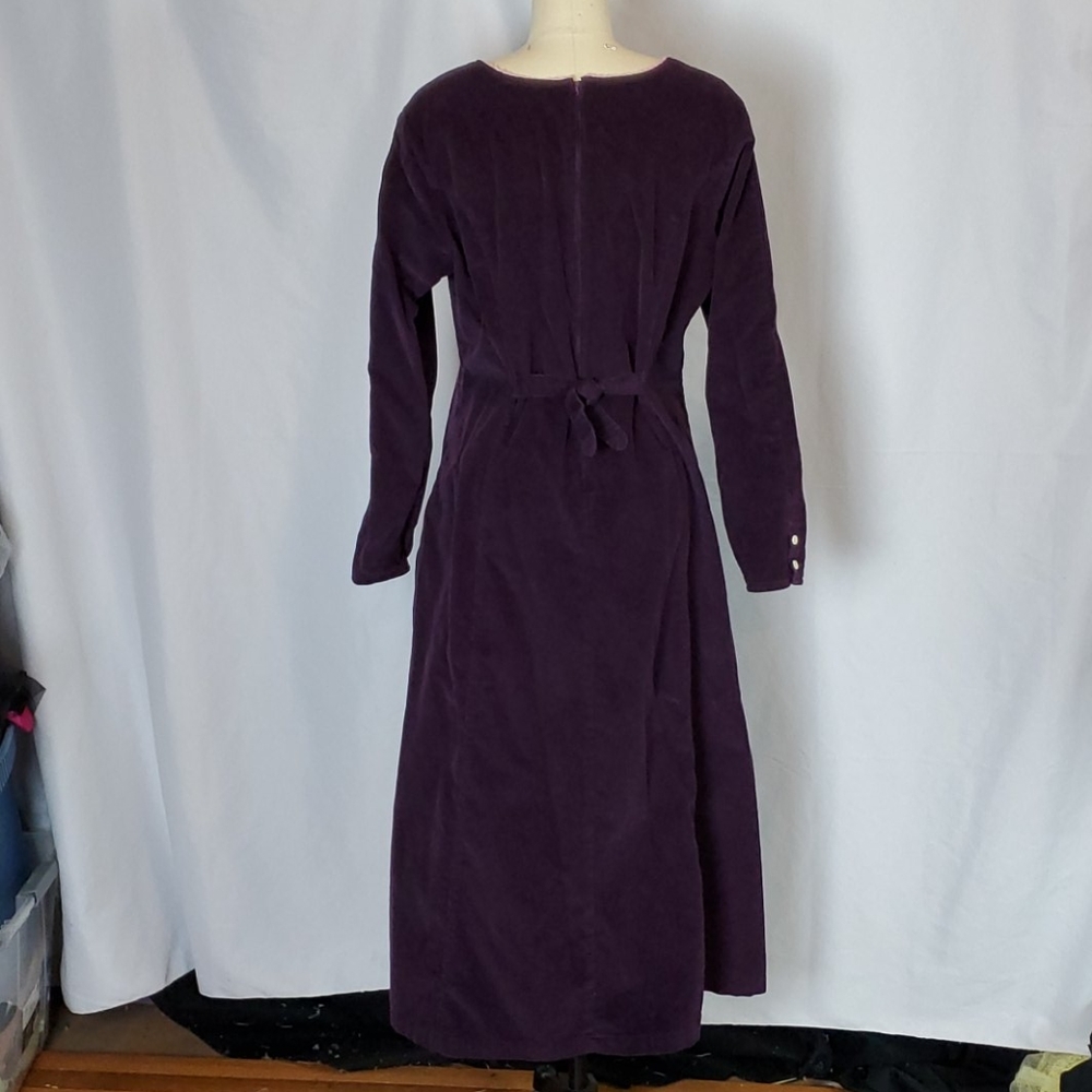 FADS, 12, Vtg purple long sleeve modest dress - Picture 8 of 9
